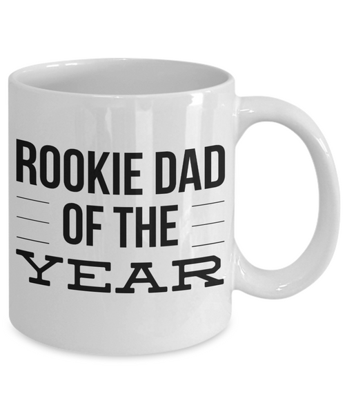 Rookie Dad of the Year New Father Mug Gifts Ceramic Coffee Cup-Cute But Rude