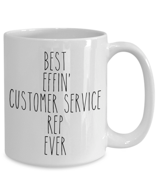 Gift For Customer Service Rep Best Effin' Customer Service Rep Ever Mug Coffee Cup Funny Coworker Gifts