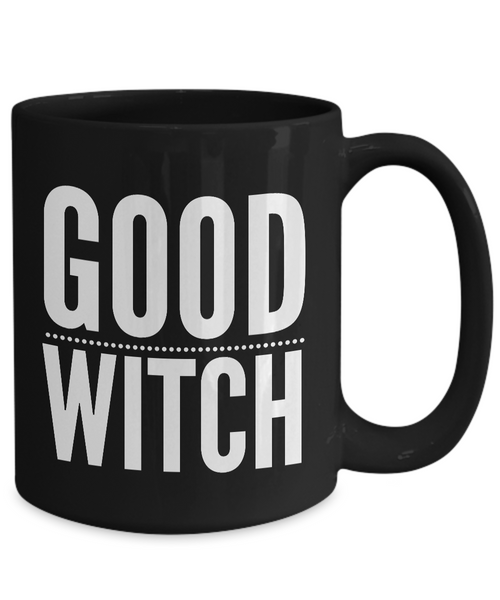 Good Witch Gift - Witches Brew Coffee Mug - Black Mug for Witches-Cute But Rude