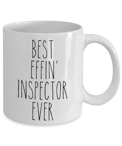 Gift For Inspector Best Effin' Inspector Ever Mug Coffee Cup Funny Coworker Gifts