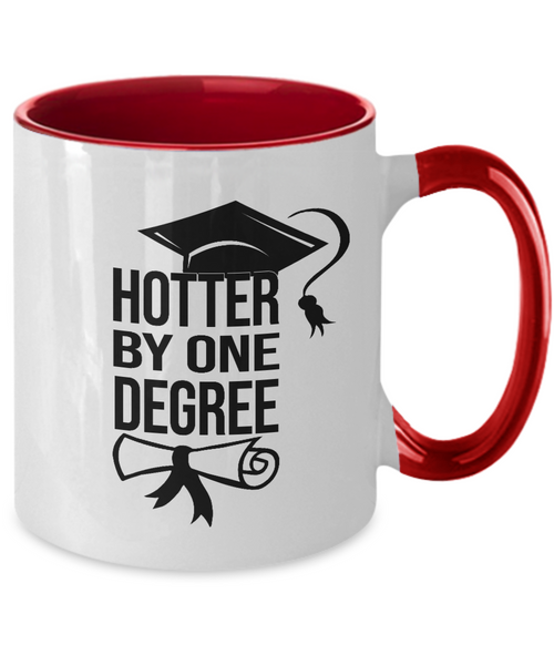 Hotter By One Degree Mug Two-Tone Coffee Cup Funny Gift