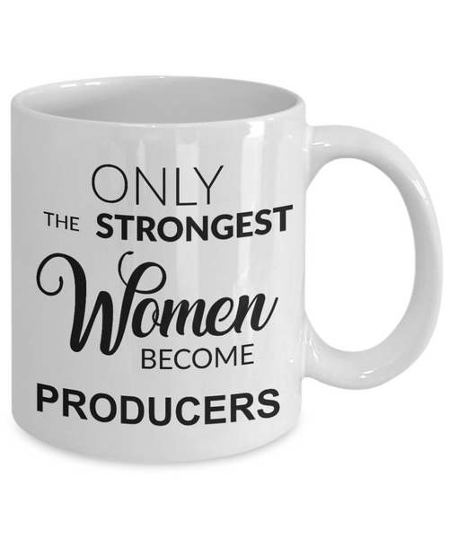 TV Video Film Producer Gifts for Women Only the Strongest Become Producers Mug Coffee Cup-Cute But Rude