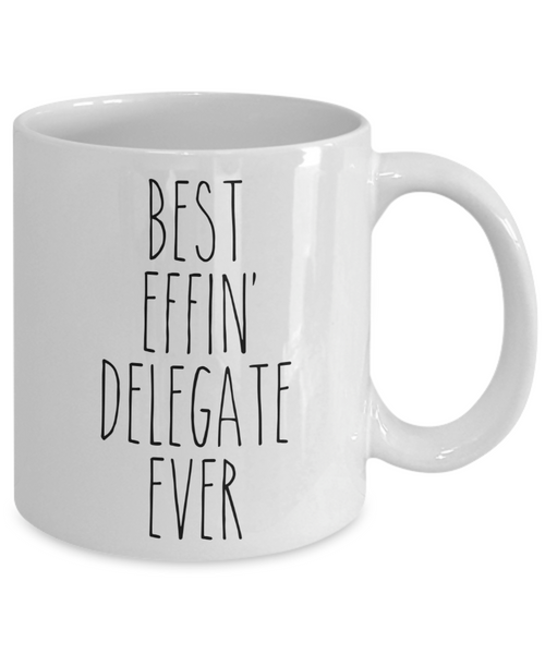 Gift For Delegate Best Effin' Delegate Ever Mug Coffee Cup Funny Coworker Gifts