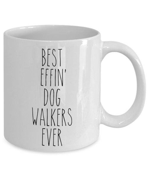 Gift For Dog Walkers Best Effin' Dog Walkers Ever Mug Coffee Cup Funny Coworker Gifts