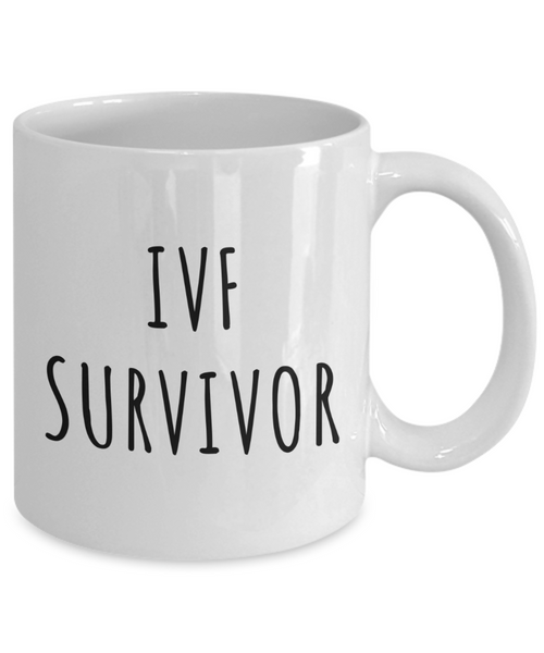IVF Gifts for Women Men Sister IVF Survivor Mug Coffee Cup-Cute But Rude