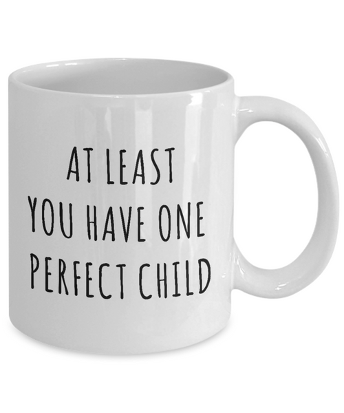 Perfect Child Mug Funny Father's Day Gift Ideas At Least You Have One Perfect Child Coffee Cup