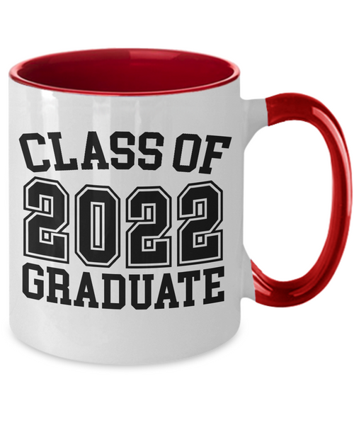 Class of 2022 Graduate Mug Two-Tone Coffee Cup Funny Gift