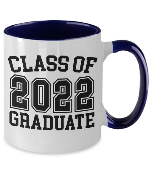 Class of 2022 Graduate Mug Two-Tone Coffee Cup Funny Gift