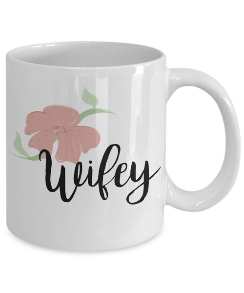 Engagement Gifts Ideas - Wedding Mugs - Bride and Groom Mugs - Wifey Coffee Mug-Cute But Rude