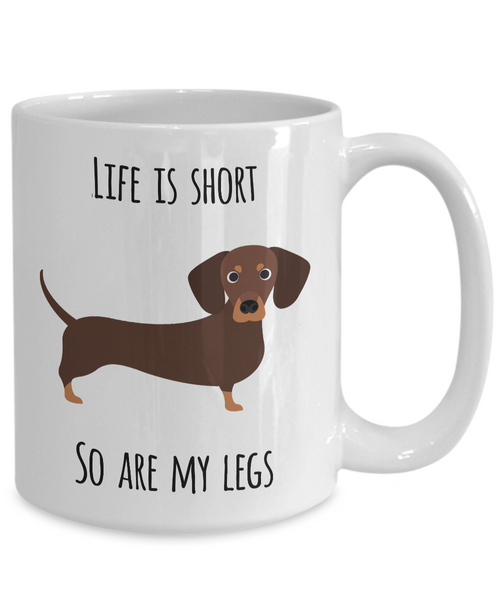 Funny Dachshund Coffee Mug - Dachshund Gifts for Men and Women - Gifts for Dachshund Lovers - Wiener Dog Mug-Cute But Rude