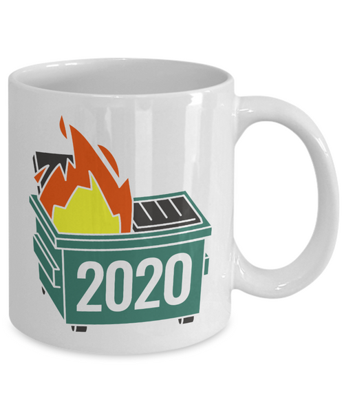 2020 Dumpster Fire Mug Worst Year Ever One Star Coffee Cup
