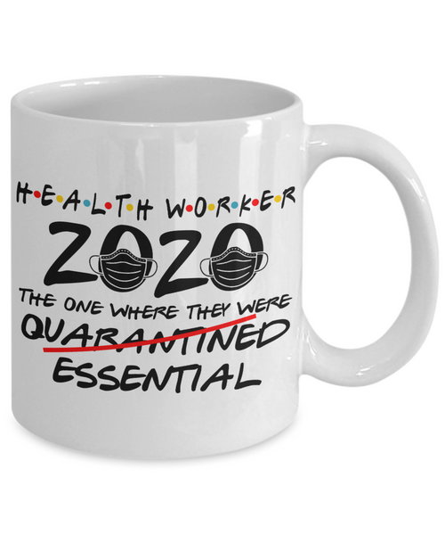 Community Health Care Worker Gifts 2020 Healthcare Essential Worker Mug for Friends Funny Coffee Cup