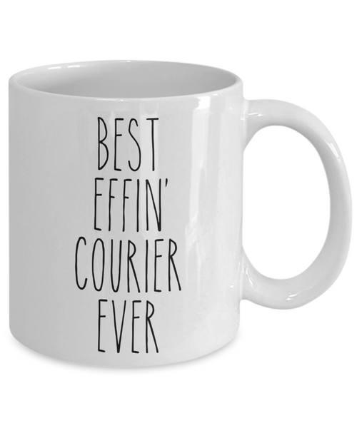 Gift For Courier Best Effin' Courier Ever Mug Coffee Cup Funny Coworker Gifts