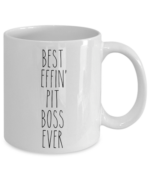 Gift For Pit Boss Best Effin' Pit Boss Ever Mug Coffee Cup Funny Coworker Gifts