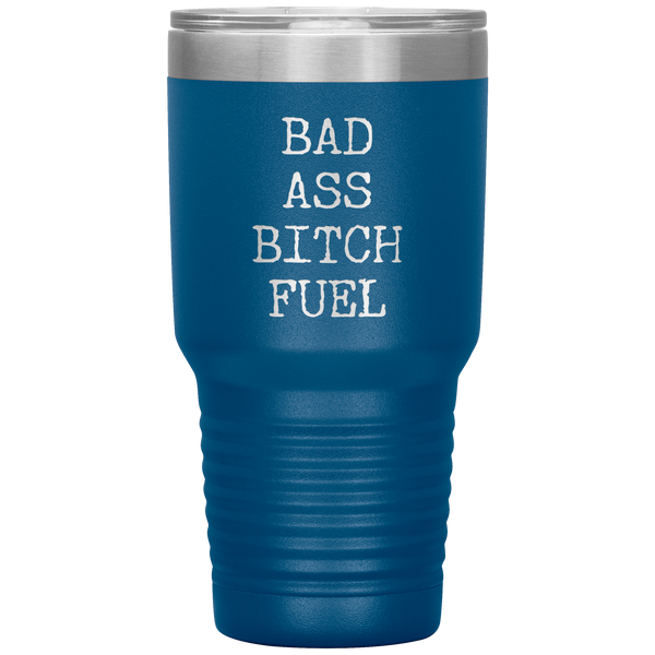 Badass Gift Bitchy Sayings Boss Mug for Women Badass Bitch Fuel Tumbler Travel Coffee Cup 30oz BPA Free