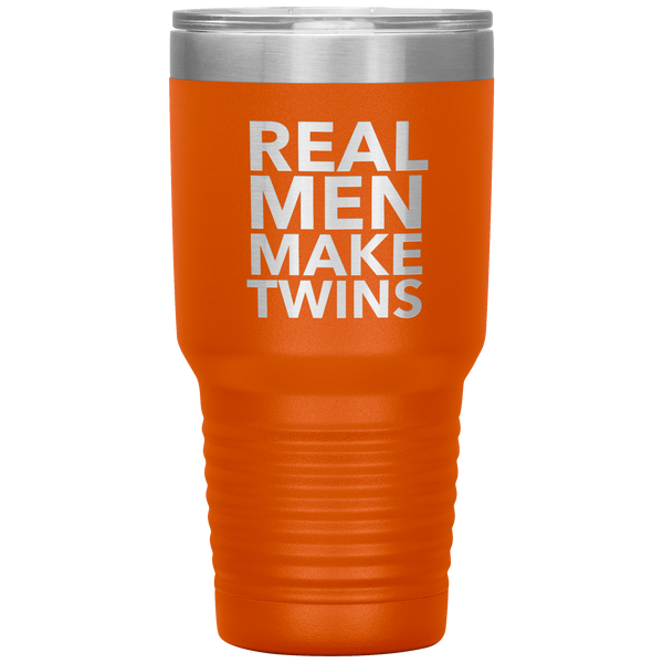 Real Men Make Twins Tumbler Travel Coffee Cup 30oz BPA Free