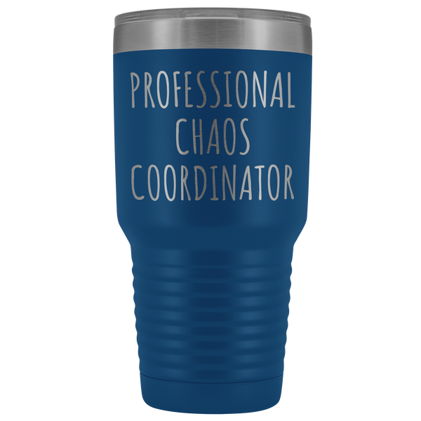 Professional Chaos Coordinator Tumbler Administrative Assistant Double Wall Vacuum Insulated Hot Cold Metal Travel Coffee Cup 30oz BPA Free