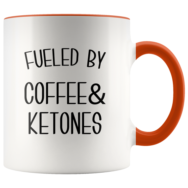 Fueled By Coffee and Ketones Mug Keto Cup Funny Weight Loss Humor Gift