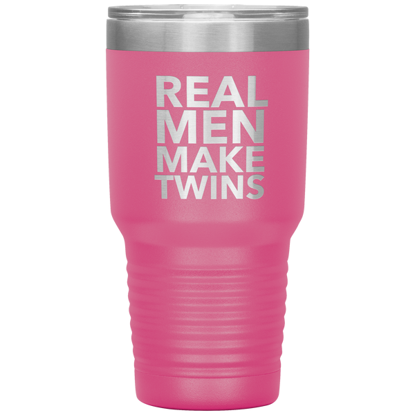 Real Men Make Twins Tumbler Travel Coffee Cup 30oz BPA Free