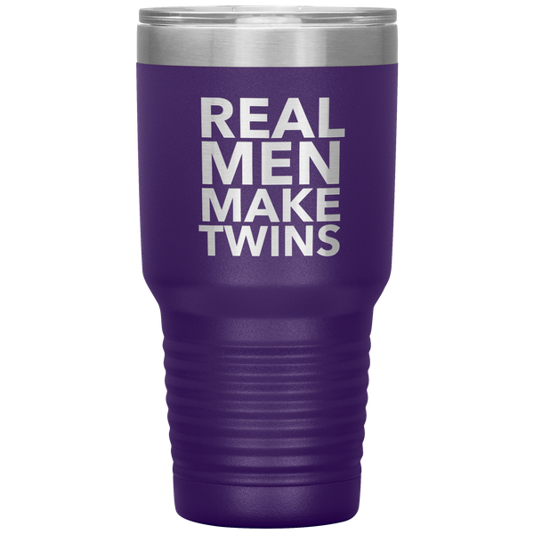 Real Men Make Twins Tumbler Travel Coffee Cup 30oz BPA Free