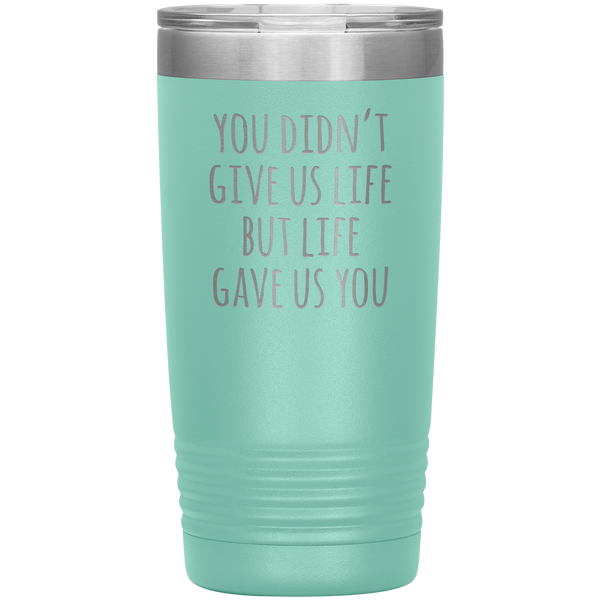 Stepmom Gift Idea for Stepmother Adoptive Mom Mother's Day Present From Us Stemless Insulated Tumbler Hot Cold BPA Free 20oz Travel Coffee Cup