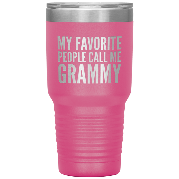 My Favorite People Call Me Grammy Tumbler Travel Coffee Cup 30oz BPA Free