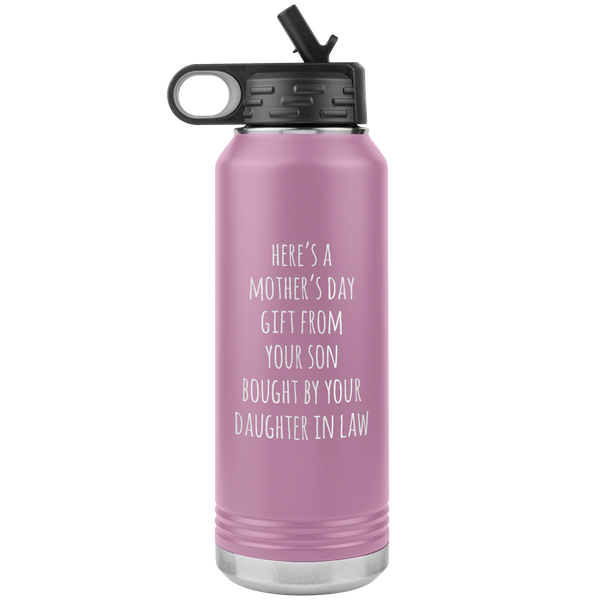 Here's a Mother's Day Gift From Your Son Insulated Water Bottle Tumbler 32oz BPA Free