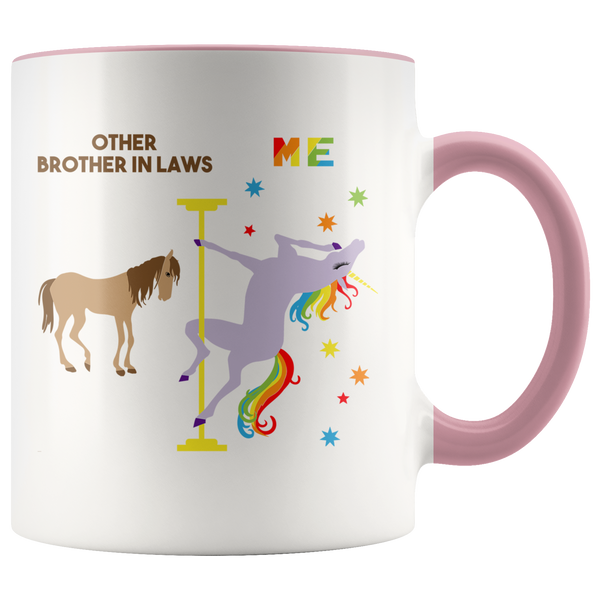Funny Brother in Law Gift Brother in Law Mug Best Brother in Law Other Brother in Laws Coffee Cup Pole Dancing Unicorn