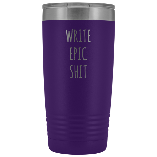 Funny Gifts for Writers Author Tumbler Insulated Hot Cold Travel Coffee Cup 20oz BPA Free