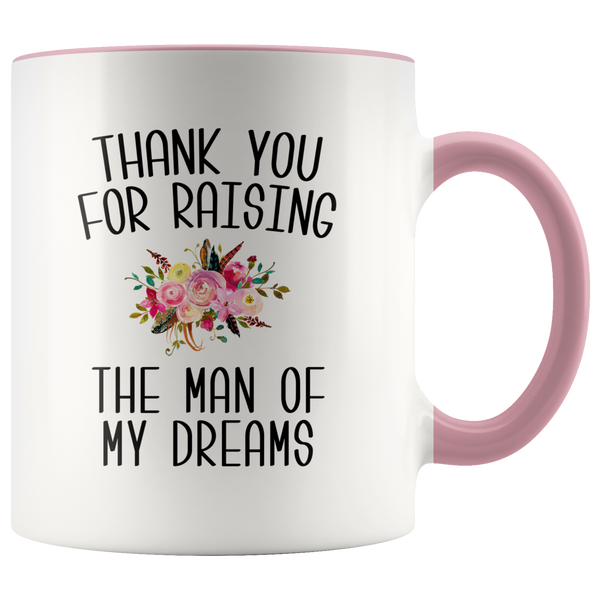 Thank You For Raising The Man Of My Dreams Mug Mother of the Groom Wedding Gift Mother in Law Wedding Present Coffee Cup