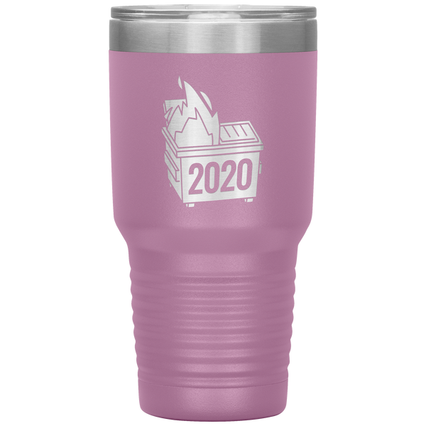 2020 Dumpster Fire Worst Year Ever One Star Dumpster Tumbler Travel Coffee Cup 30oz BPA Free