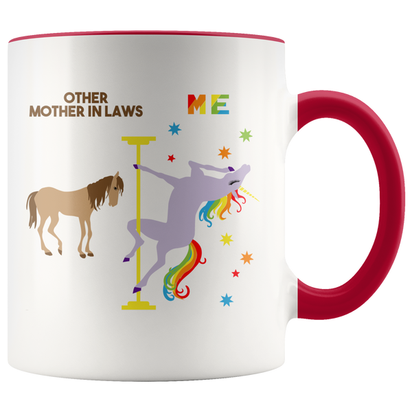 Mother in Law Gift for Mother in Law Mug Mother of the Groom Gift from Bride Mother in Law Wedding Gift Coffee Cup Pole Dancing Unicorn