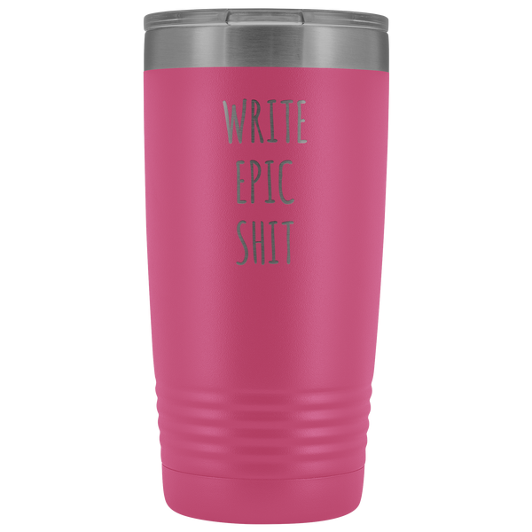 Funny Gifts for Writers Author Tumbler Insulated Hot Cold Travel Coffee Cup 20oz BPA Free