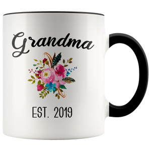 Grandma to be Mug Gifts for New Grandma Est 2019 Pregnancy Announcement for Grandparents Reveal to Grandparents