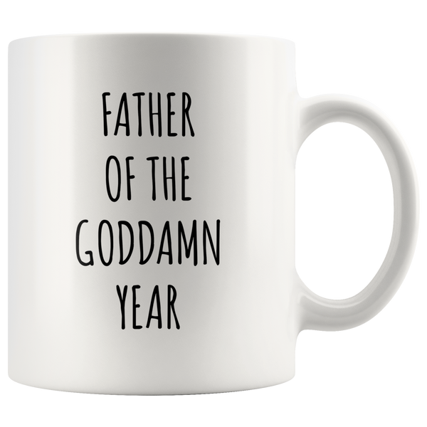 Father of the Goddamn Year Mug Accent Coffee Cup
