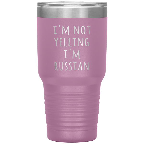 Russia Tumbler I'm Not Yelling I'm Russian Funny Gift Travel Coffee Cup 30oz BPA Free