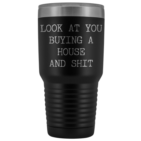 Housewarming Gift New Home Owner First Time Home Buyer New House Tumbler Mug Insulated Hot Cold Travel Coffee Cup 30oz BPA Free