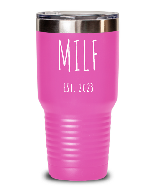 MILF 2023 Insulated Drink Tumbler Travel Cup Funny Gift