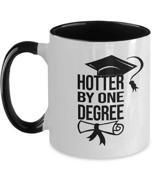 Hotter By One Degree Mug Two-Tone Coffee Cup Funny Gift