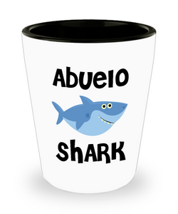 Abuelo Shark Do Do Do Gift Idea Birthday Gifts for Abuelos Ceramic Shot Glass