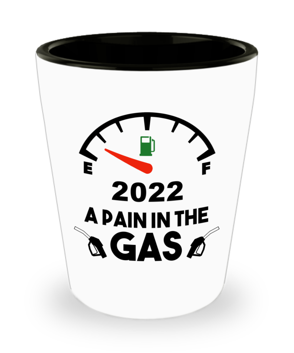 2022 Gas Shot Glass A Pain in the Gas 2022 Year in Review Gifts Funny Gift for Friends