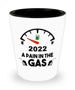 2022 Gas Shot Glass A Pain in the Gas 2022 Year in Review Gifts Funny Gift for Friends