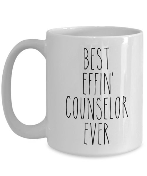 Gift For Counselor Best Effin' Counselor Ever Mug Coffee Cup Funny Coworker Gifts