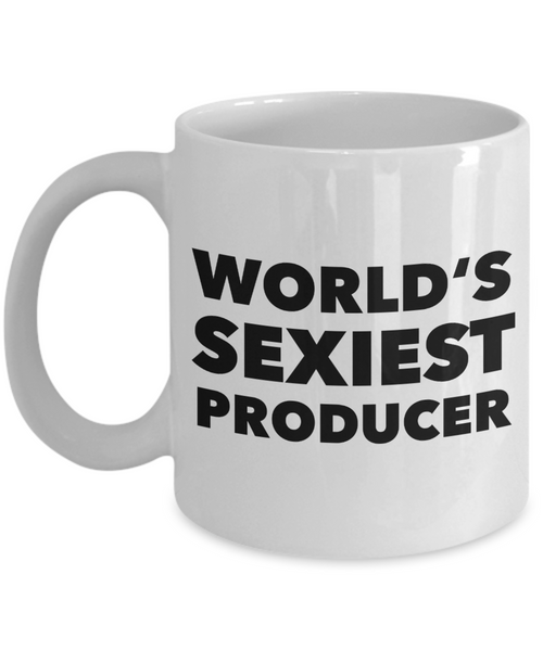World's Sexiest Producer Mug Gift Ceramic Coffee Cup-Cute But Rude