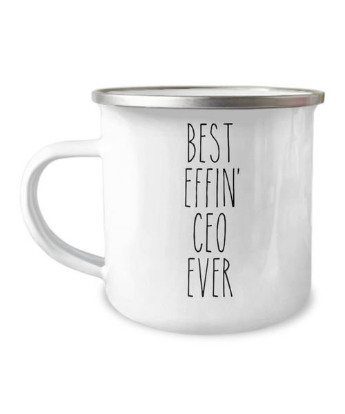 Gift For Ceo Best Effin' Ceo Ever Camping Mug Coffee Cup Funny Coworker Gifts