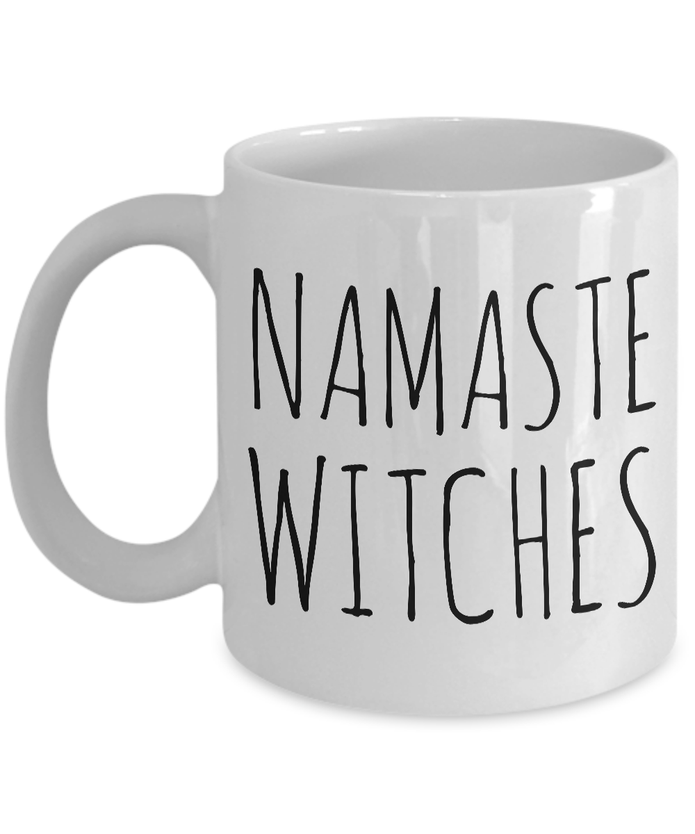 Namaste Witches Mug Funny Halloween Ceramic Coffee Cup Witch Inspired Gifts-Cute But Rude