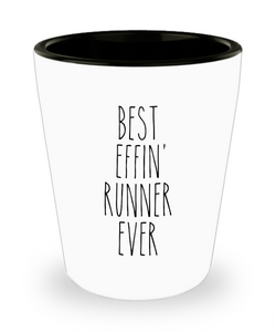 Gift For Runner Best Effin' Runner Ever Ceramic Shot Glass Funny Coworker Gifts