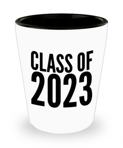 Class of 2023 Ceramic Shot Glass Cup Graduation Gift Idea for College Student Gifts for High School Graduate