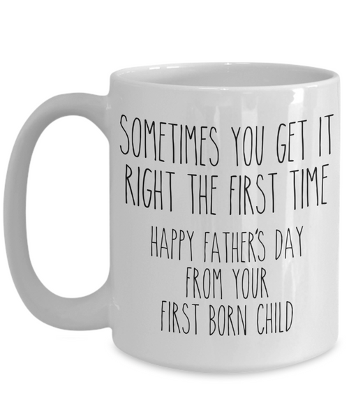 Father's Day Mug from Oldest Child Funny First Born Child Coffee Cup