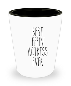 Gift For Actress Best Effin' Actress Ever Ceramic Shot Glass Funny Coworker Gifts